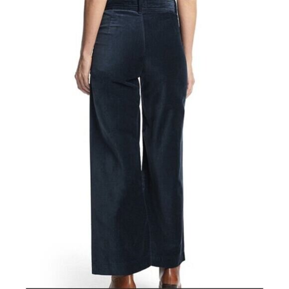 Frye Nadia Velvet Flare Pants Navy size 31 - Picture 3 of 12